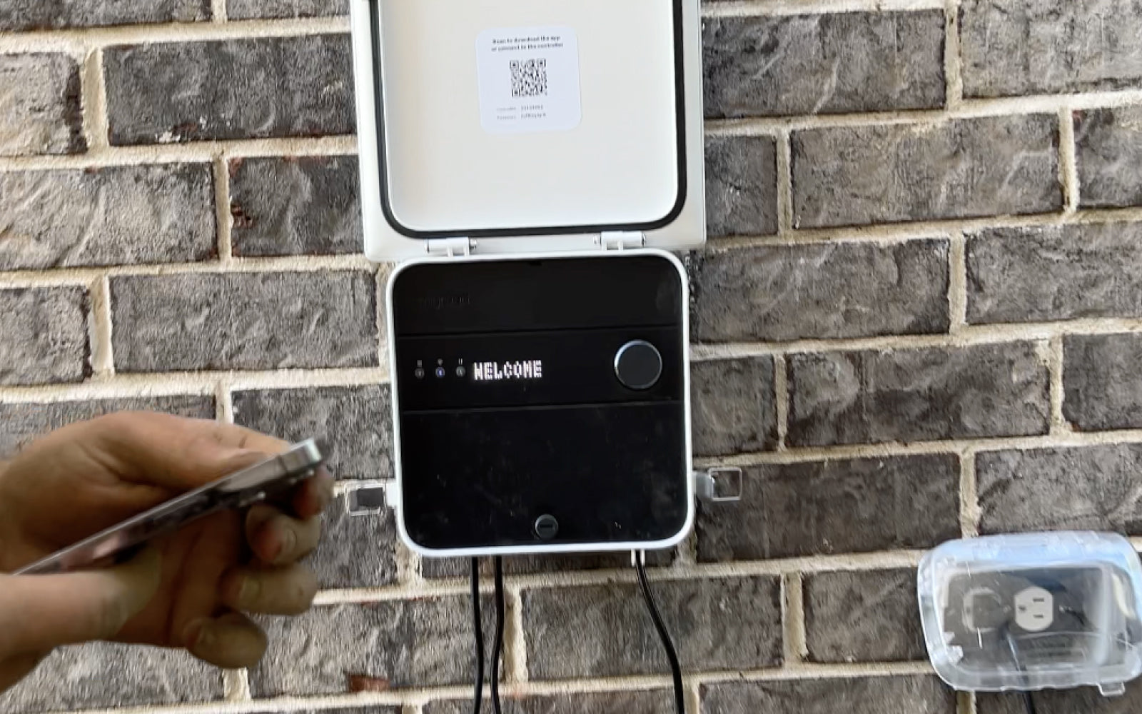 review image of Irrigreen smart controller 3's set-up with smart phone