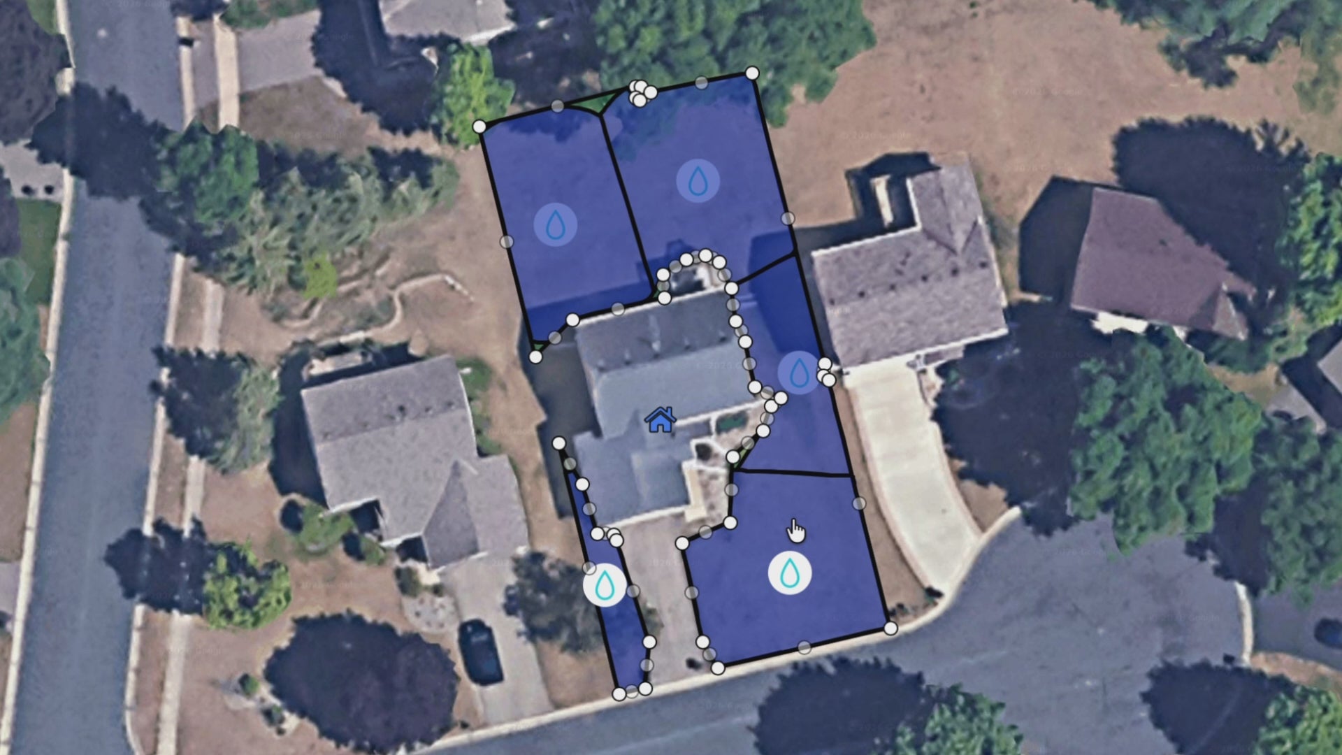 video of irrigreen's AI powered design my lawn tool for customers to see how many heads are recommended for their lawn