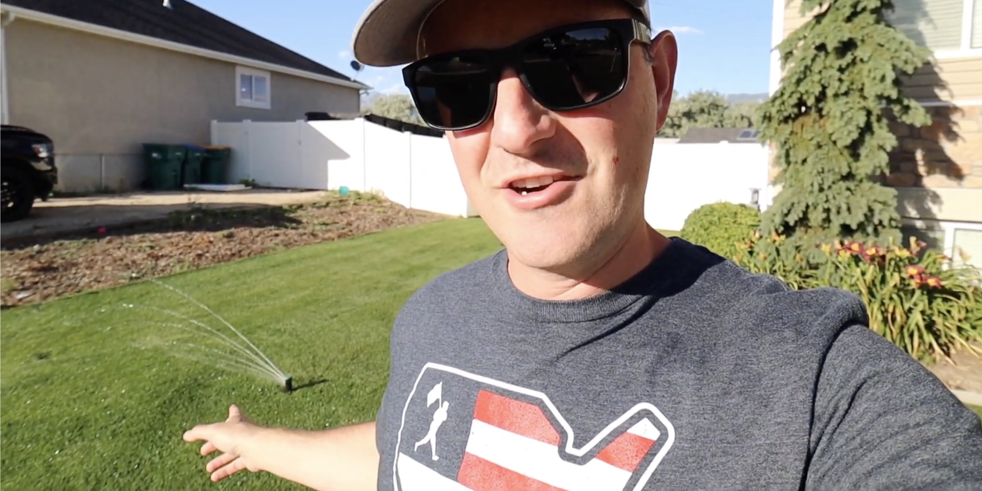video poster of jimmy lewis reviewing his Irrigreen smart irrigation system